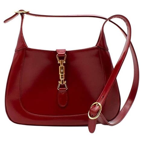 gucci jackie burgundy bag|Gucci jackie bag 1961 vintage.